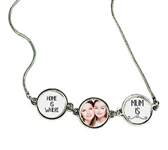 Collana ciondolo tre cerchi Mum
