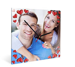 Orologio Quadrato in Plexiglass