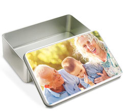 Scatola di Latta Rettangolare con foto
