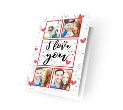 Cards I love you collage