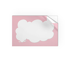 Adesivo personalizzato con nuvola