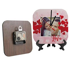 Orologio in legno smussato Storm of hearts