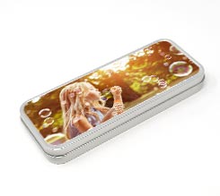 scatola di latta personalizzata con foto