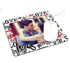 Tappetino mouse rettangolare Love in caos