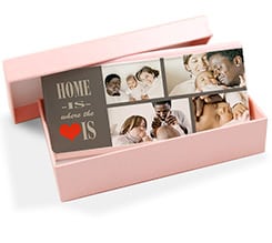 Portafoglio donna in pelle colorato Home is heart