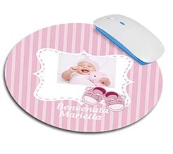 Tappetino mouse tondo Scarpette rosa