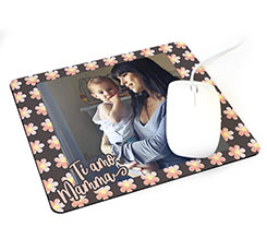 Tappetino mouse rettangolare Floreal mum