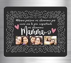 Calamita rettangolare in masonite Citazione mamma