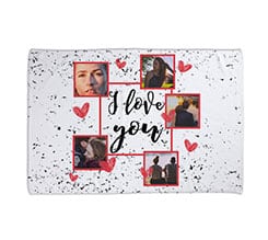 Coperta 150x100 Love collage