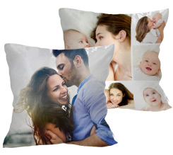 Cuscino con foto personalizzata in raso