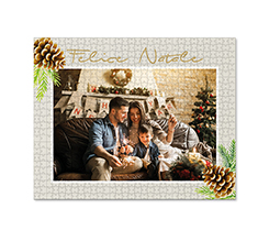 Puzzle Medio 51x41 “pigne natalizie” personalizzabile