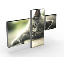 Tela 3 pannelli Desigual