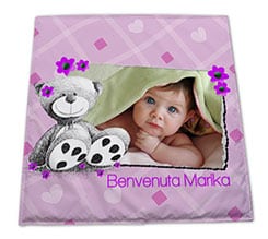 Tappeto per bambini Orsetto rosa