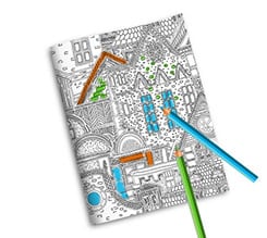 Quaderno Copertina da Colorare Strange house