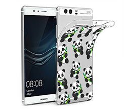 Cover trasparente Huawei P9 Plus Panda