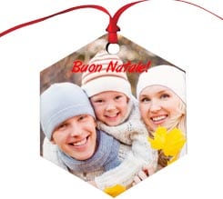 Esagono Legno Decorazioni Natalizie