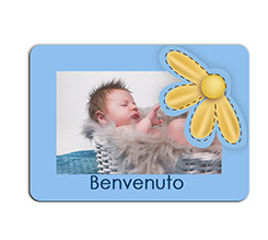 Calamita Rettangolare 8,8x6,3 Blue baby