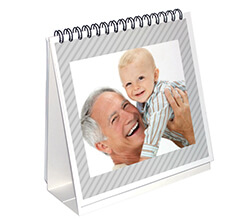 Calendario da tavolo Grey view