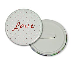 Spilla con clip Rete di cuori