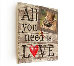 Orologio su listelli in Legno need Love