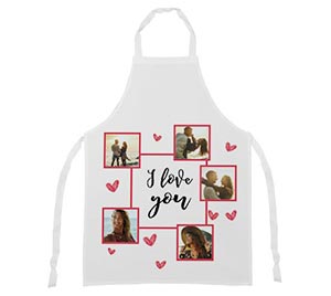 Grembiule I love you collage