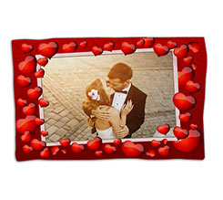 Coperta 150x100 Cornice di Cuori