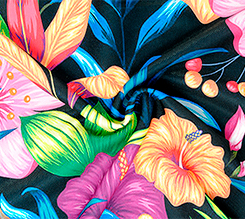 sciarpa in poliestere semilucido personalizzata