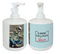 Dispenser sapone Sfondo celeste