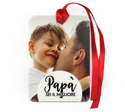 Targhetta Rettangolare in Feltro Miglior papà