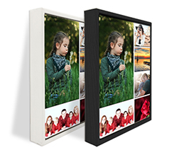 Tela americana rettangolare verticale collage con 6 riquadri