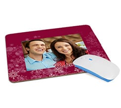 Tappetino Mouse in Legno Rettangolare Buone feste