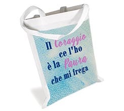 Borsa spesa Coraggio e paura