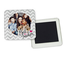 Magnete quadrato frigo Best teacher