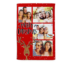 Coperta 100x150 Renna merry christmas