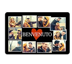 Zerbino in feltro Lovely collage