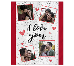 coperta matrimoniale I love you