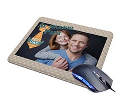 Tappetino Mouse in Pelle Best dad