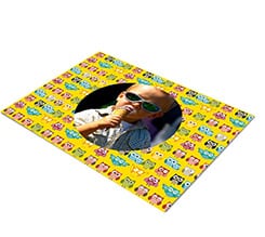 Tovaglietta in tessuto Gufetti colorati