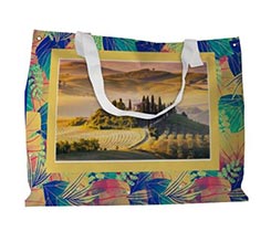 Borsa da mare personalizzata Fantasy flowers