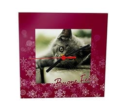 Orologio Quadrato in Vetro Buone feste