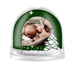 Palla di Neve Green Christmas