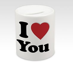 Salvadanaio I love you