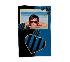 Coperta 150x100 Nero Azzurro