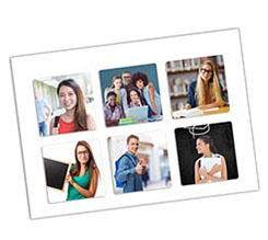 Adesivi Quadrati - 6 Pezzi Diversi