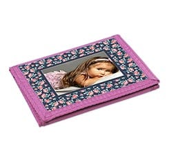 Portafogli a strappo Rose texture