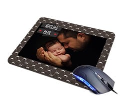 Tappetino Mouse in Pelle Miglior papà