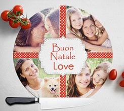 Tagliere rotondo in vetro 4 stars