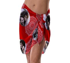 Copricostume da mare Mandala rosso