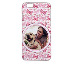 Cover iPhone 6 3D Farfalle rosa