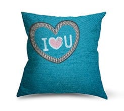 Jeans su Cuscino in Tessuto Scamosciato